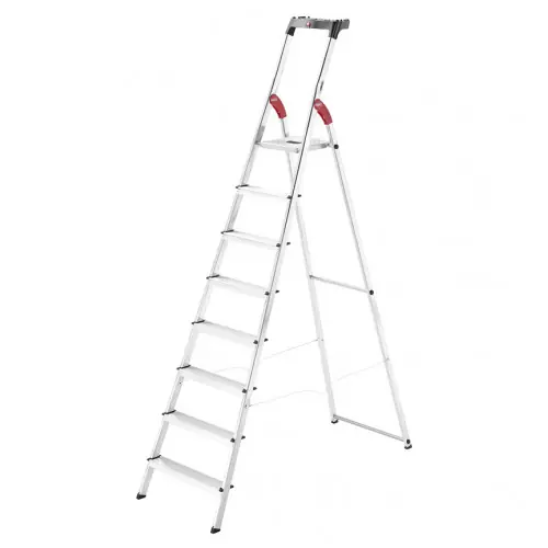 Escabeau aluminium pliable 8 marches Hailo L60 – Ultra léger et sécurisé – 3,7M – HAILO Must-Have