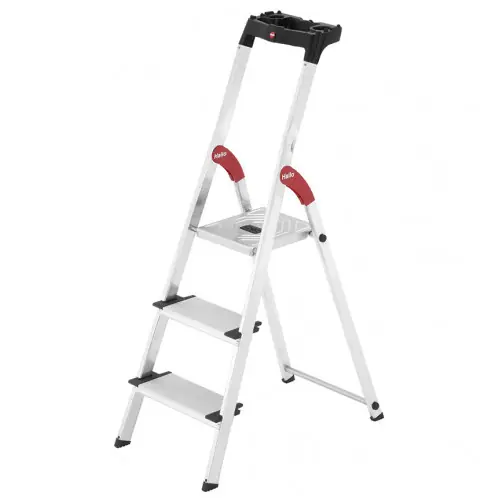 Pas Cher Escabeau ProfiStep® XXL – 3 marches larges- 2,37m – en alu – HAILO