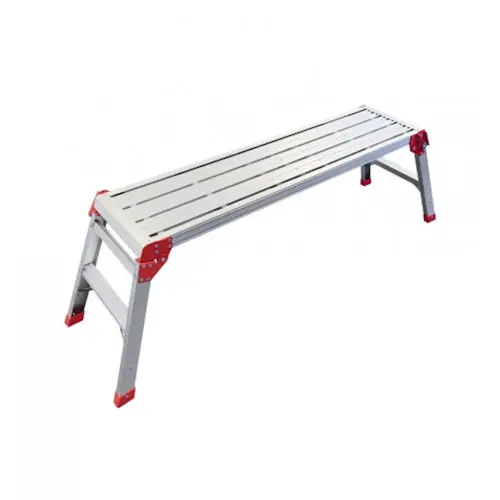 Certifié Plateforme de travail pliante - L. 1m20 - en aluminium - PL120 - hauteur de travail max. 2,5M - HAILO