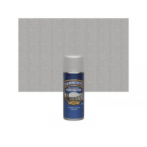 Authentique Peinture fer Aérosol direct sur rouille HAMMERITE gris ardoise martelé 0.4 l – HAMMERITE