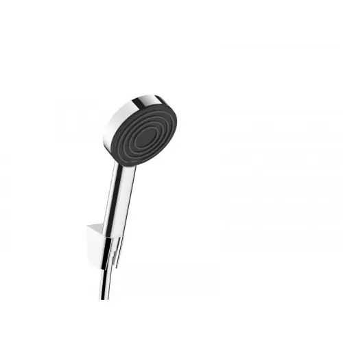 Achat Immédiat Pommeau de douche 1 jet, flexible et support, HANSGROHE Pulsify chromé - HANSGROHE