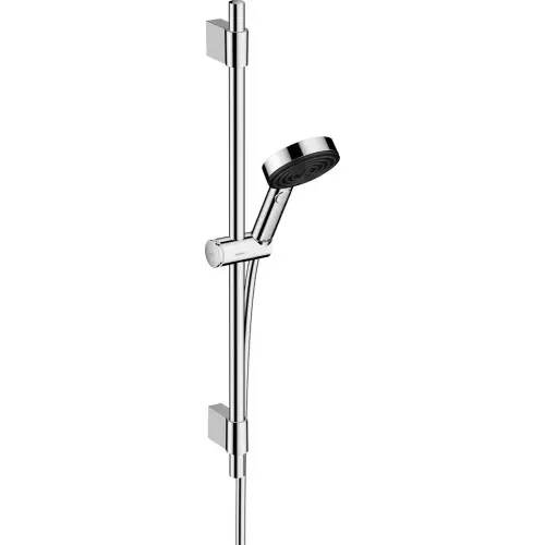 Pommeau de douche 3 jets, flexible et barre chromé HANSGROHE Pulsify eco - HANSGROHE Super Prix
