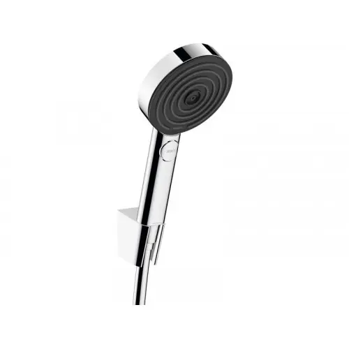 Pommeau de douche 3 jets, flexible et support, HANSGROHE Pulsify chrome – HANSGROHE Produit De Marque