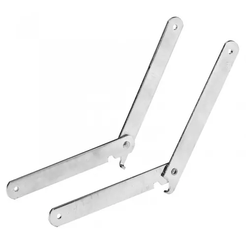 Satisfait Ou Remboursé Lot de 2 compas pour tréteau HETTICH, L.200 mm – HETTICH