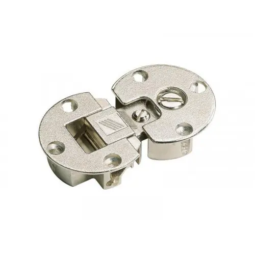 Top Vente Lot de 2 ferrures d‘abattant universel acier pour meuble, L.35 x l.35 mm - HETTICH