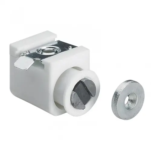 Prix Réduit Lot de 2 loqueteaux magnétiques plastique HETTICH, L.27 x l.16 mm - HETTICH