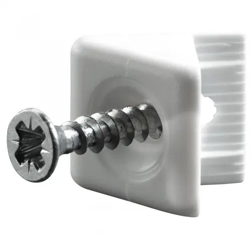 Lot de 20 stabilisateurs d‘angle pour paroi arrière plastique HETTICH, l.10.7 mm - HETTICH Prix Choc