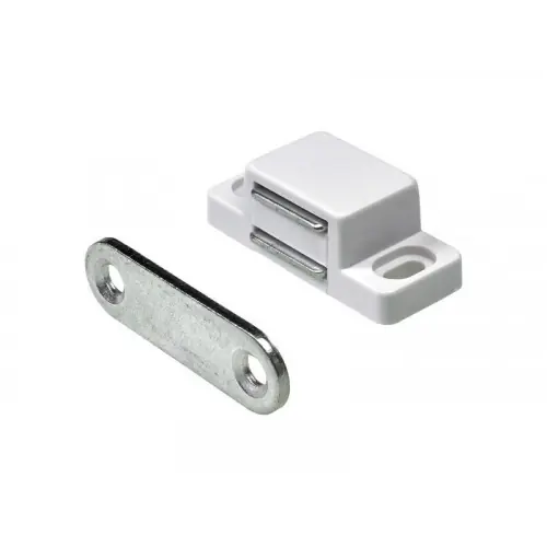 Lot de 4 loqueteaux magnétique acier HETTICH, L.35 x l.15 mm - HETTICH Commander Maintenant