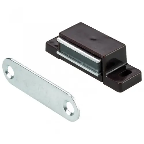 Lot de 4 loqueteaux magnétiques plastique HETTICH, L.14.5 x l.45.3 mm - HETTICH Satisfait Ou Remboursé