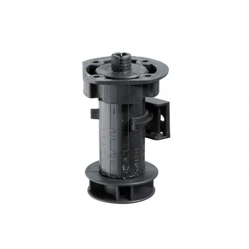 Solde Lot de 4 pieds plastique noirs à visser, D.25mm, H.100 mm - HETTICH