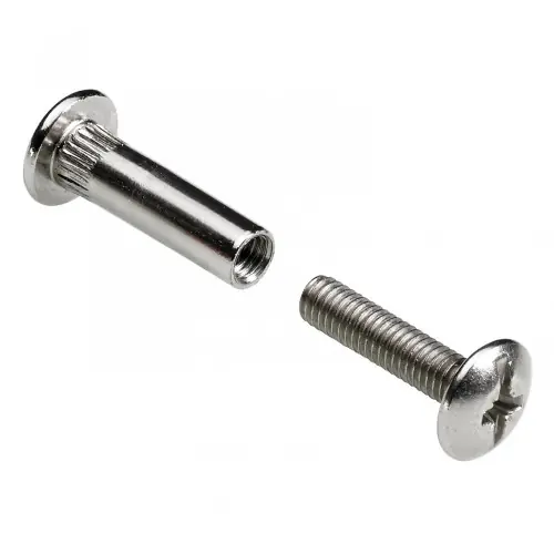 Usine Directe Lot de 4 vis d‘assemblage acier nickelé HETTICH, l.50 mm – HETTICH