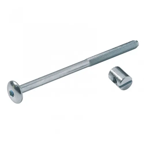 Haute Qualité Lot de 4 vis d‘assemblage tête plate et piston acier zingué HETTICH, l.100 mm - HETTICH