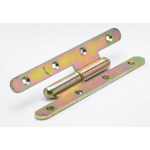 Paumelle gauche Acier Pour Fenêtre Hettich, L.110x55mm - HETTICH Paiement Sécurisé