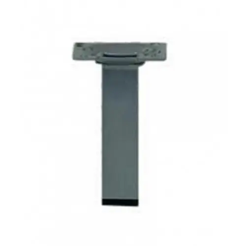 Pied de meuble carré fixe acier époxy gris, 10 cm - HETTICH Livraison Express