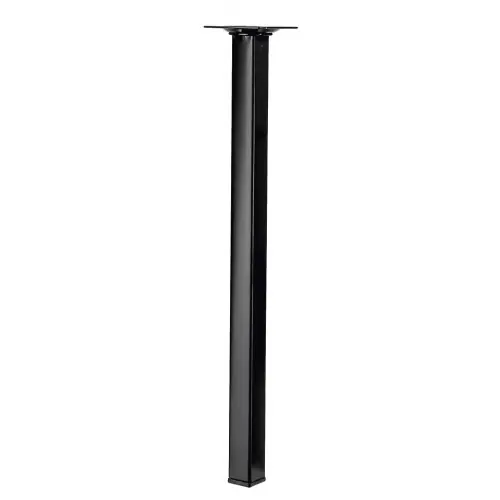 Pied de table basse carré fixe acier époxy noir, 40 cm – HETTICH Remise