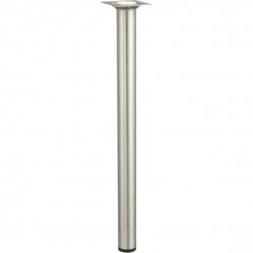 Pied de table basse cylindrique fixe acier brossé gris, 40 cm – HETTICH Populaire