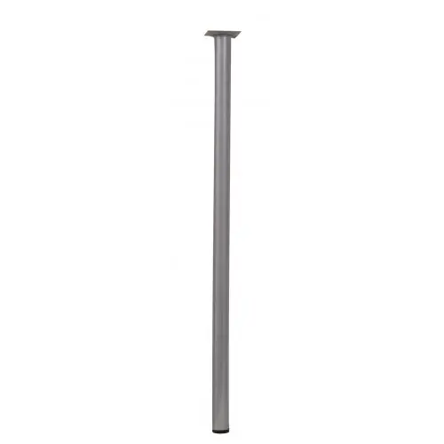 Pied de table basse cylindrique fixe acier mat gris, 70 cm - HETTICH Offre Spéciale