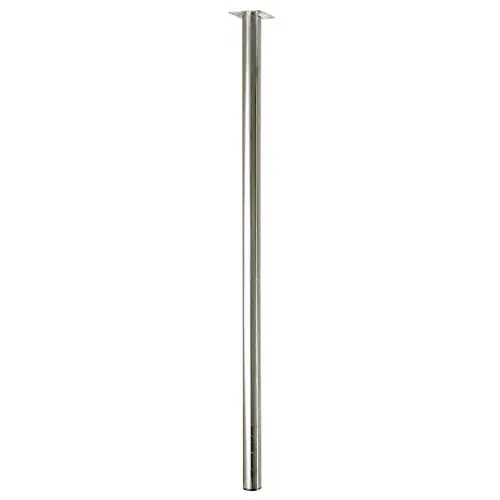 Pied de table cylindrique fixe acier brossé gris, 80 cm - HETTICH Offre Exclusive