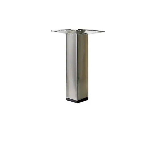 Pied meuble carré HETTICH fixe acier brossé gris – HETTICH Populaire