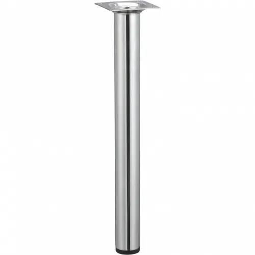Expédié Aujourd'hui Pied table basse cylindrique HETTICH fixe acier chromé gris - HETTICH