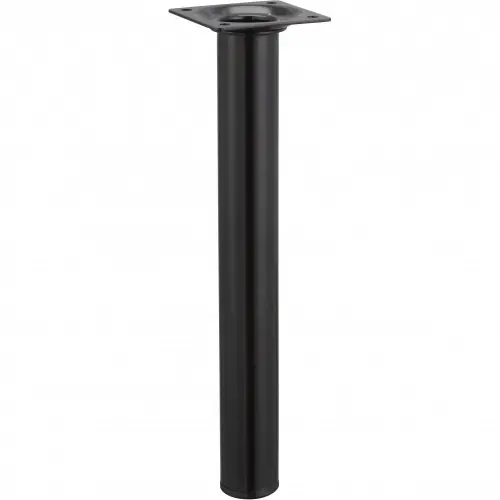 Pied table basse cylindrique HETTICH fixe acier époxy noir - HETTICH Offre Du Jour