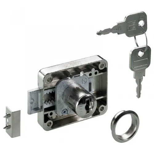 Commander Maintenant Serrure de meuble acier en applique HETTICH 40 mm réversible – HETTICH