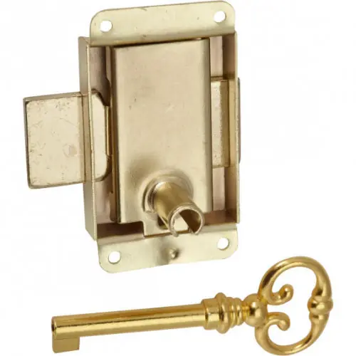 Achat Immédiat Serrure de meuble fer en applique HETTICH 20 mm réversible - HETTICH