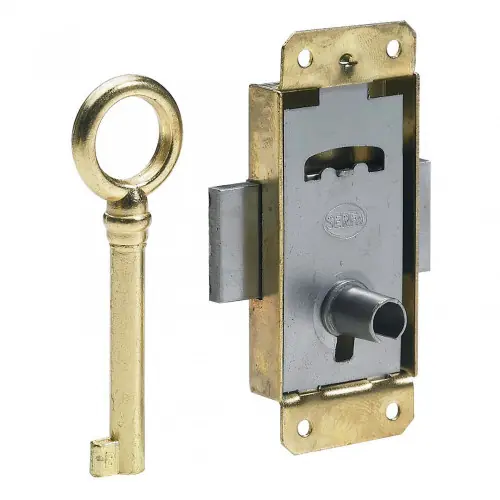 Serrure de meuble fer en applique HETTICH 25 mm réversible – HETTICH Remise