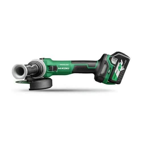 Dernière Chance Meuleuse - Ø125 - MultiVolt - 36V 2,5Ah - Brushless Frein interrupteurautobloquant LVH HitCase - Hikoki