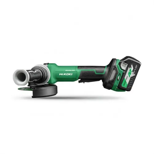 Must-Have Meuleuse - Ø125 - MultiVolt - 36V 2,5Ah - Brushless - Frein - interrupteurhomme mort LVH - HitCase - Hikoki