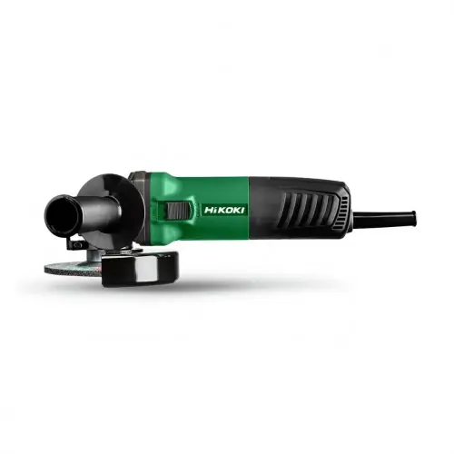 Meuleuse – Ø125mm 900W – 10500trs/min – anti-redémarrage – blocage de l‘arbre – 2kg – Hikoki Réduction