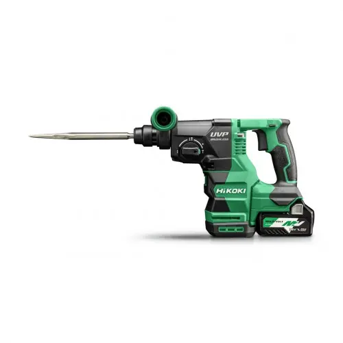 Top Vente Perforateur-burineur SDS + - 28mm 3 modes 36V 4Ah MultiVolt Brushless 3,2J - LVH automatique Stop RFC HitCase - Hikoki