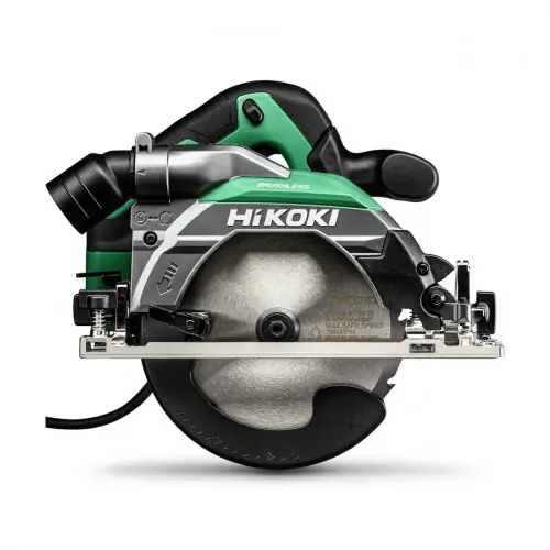 Offre Limitée Scie circulaire - Ø165mm capacité 66mm 1050W - Brushless-frein moteur-semelle alu- carton - Hikoki