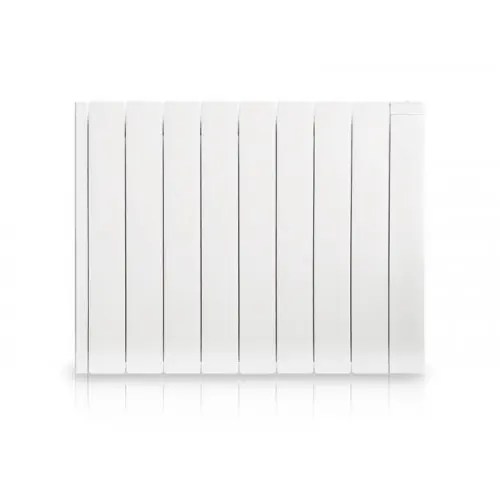 Nouvelle Collection Radiateur électrique à inertie fluide 1500 W HJM Alanis horizontal blanc – HJM