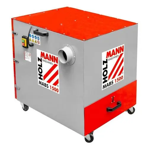 Aspirateur à copeaux métal 1500 W – aspiration 1500 m³/h 400 V – Holzmann Réduction