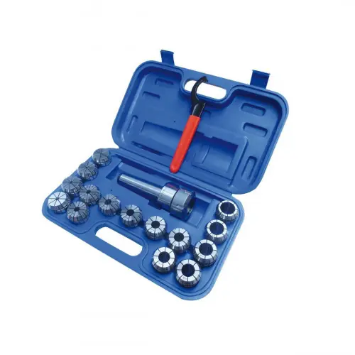 Coffret de 15 pinces de 3 à 25 mm ER40 + mandrin MK2/MT2/CM2 – Holzmann Prix Réduit