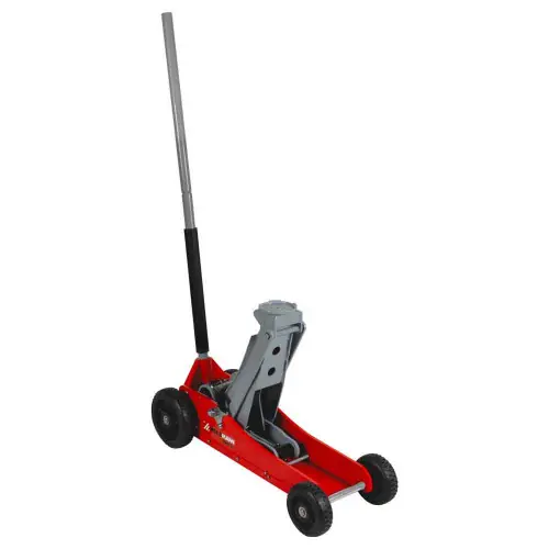 Dernier Modèle Cric hydraulique tout-terrain de 3T – barre de levage de 1150mm – rouge – Holzmann