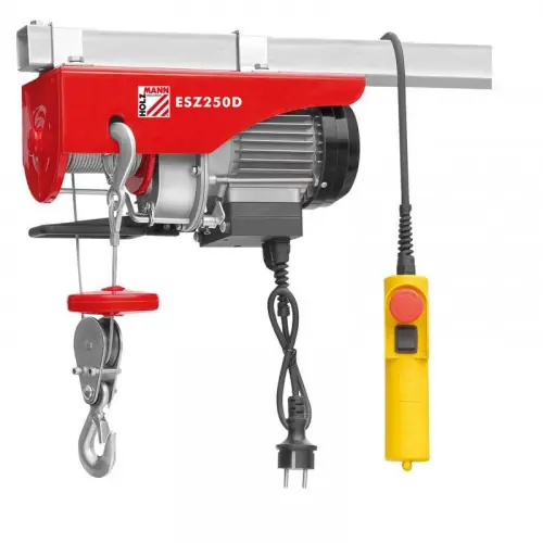 Soldes Palan électrique - 500 W - 230 V charge max - 250 kg - Holzmann