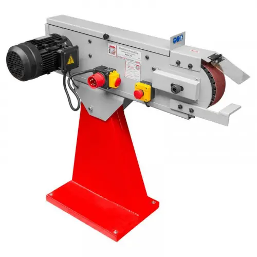 Ponceuse à bande métal 2 000 x 75 mm – 3 000/4 500 W – 400 V – triphasé – Holzmann Dernière Chance