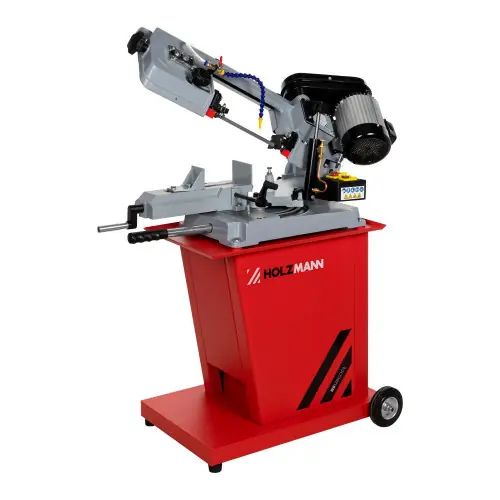 Petit Prix Scie à ruban métal – BS128COOL – Ø 125 mm – 550 W – Coupe -45° à +55° – Système de refroidissement intégré – Holzmann