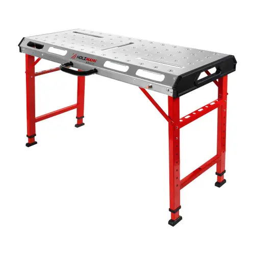 Promotion Table de soudage mobile – ST2GO – plateau 1068 x 532 mm – charge 454 kg – Holzmann
