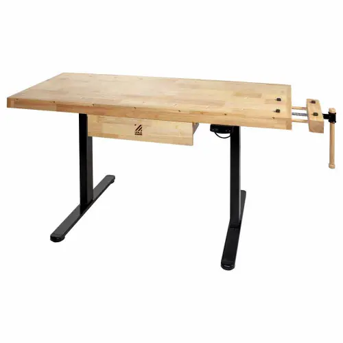 Établi électrique réglable – WB150ELIFT_230V – 1365 x 500 mm – 40 kg – 1 tiroir – Holzmann Produit De Marque