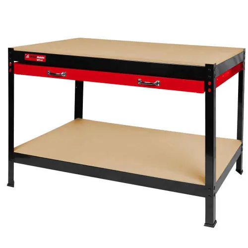 Prix Choc Établi métallique avec tiroirs – modèle WT40 – 1210 x 605 x 900 mm – Holzmann