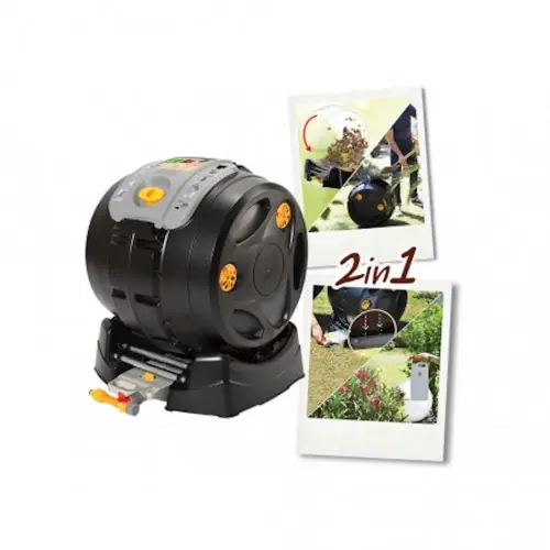 Composteur rotatif EasyMix 2en1 – tambour amovible – récupération jus de compost – HOZELOCK Affaire À Saisir