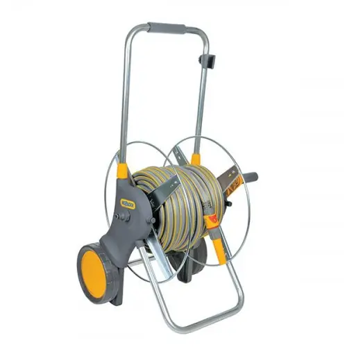 Must-Have Grand dévidoir chariot métallique pour tuyau d’arrosage 25m 15mm - HOZELOCK