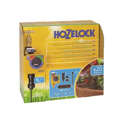 Meilleur Choix Kit d’arrosage automatique Micro Irrigation 20 pots – HOZELOCK