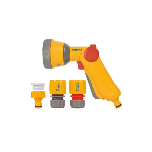 Retour Gratuit Kit pistolet 15 mm multijets bi-matière 2022 pour le nettoyage et l’arrosage - HOZELOCK