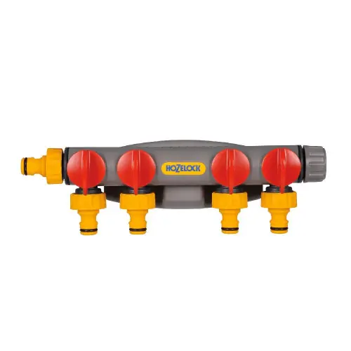 Acheter En Ligne Raccord de robinet à quatre circuits en plastique fixation murale – HOZELOCK