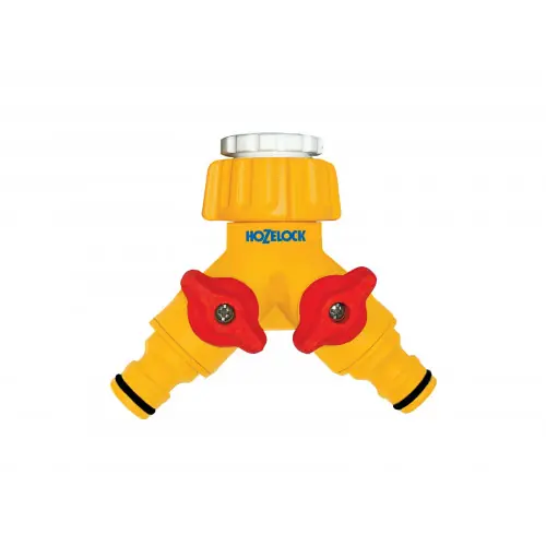 Offre Limitée Raccord pour robinet double en plastique 20/27 et 15/21" - HOZELOCK