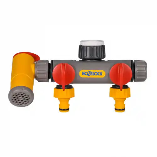 Raccord sélecteur 3 voies Flowmax pour robinet en plastique 21 mm, 26,5 mm, 33,3 mm – HOZELOCK Offre Spéciale